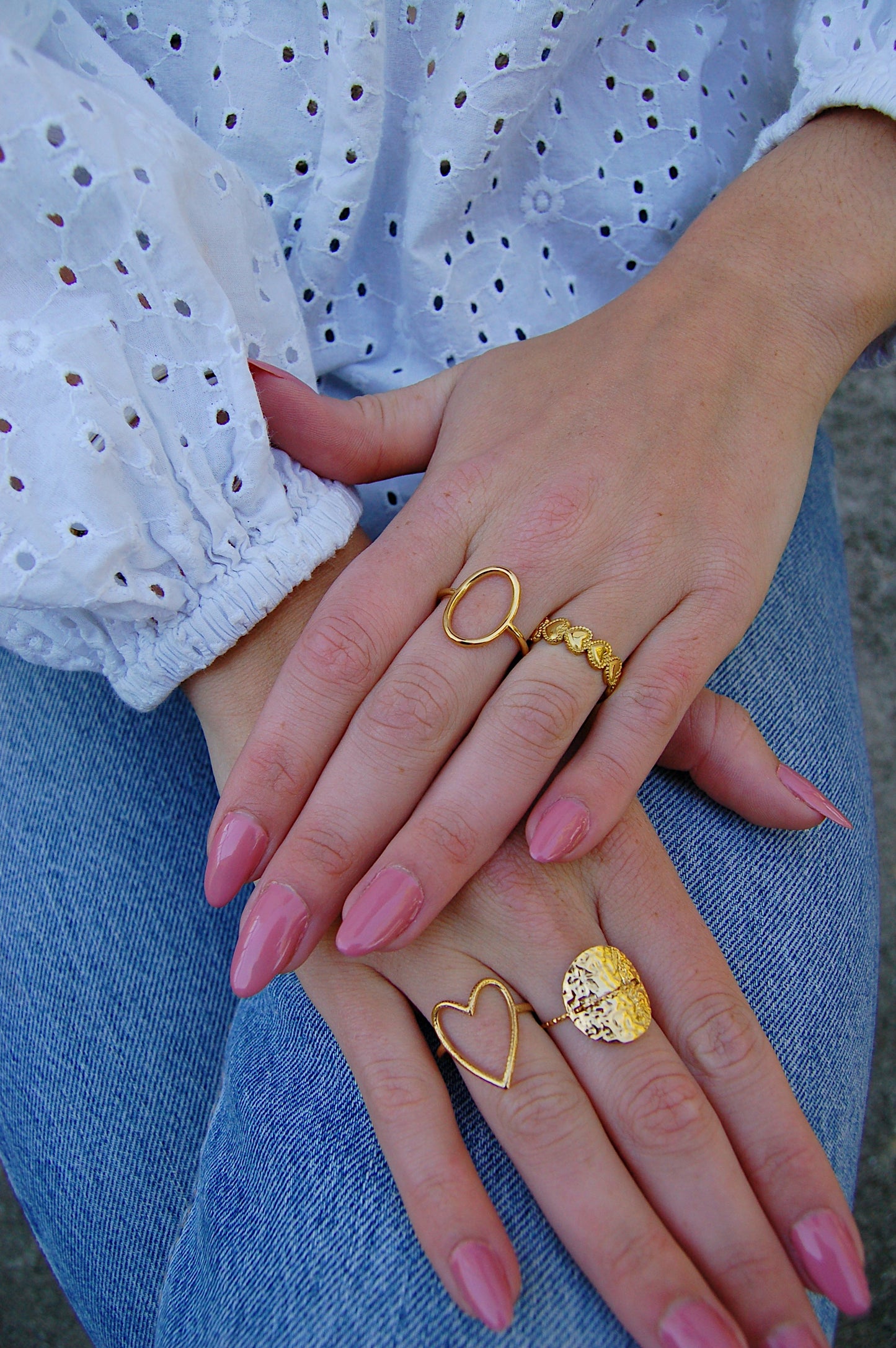 BAGUE MARTELÉE